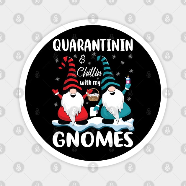 Quarantinin & Chillin With my gnomes Magnet by Riyadkhandaker